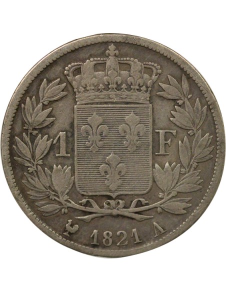 Louis XVIII Louis XVIII - Franc Argent - 1821 A Paris 1 franc Argent 1821 A - Paris