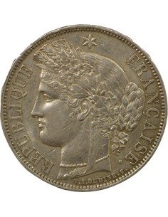 avec Légende 5 francs Argent 1870 A - Paris 2