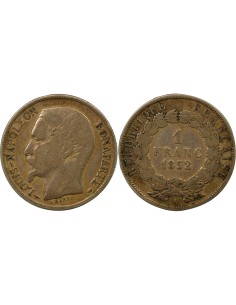 1 Franc Louis-Napoléon Bonaparte 1852 A - Argent