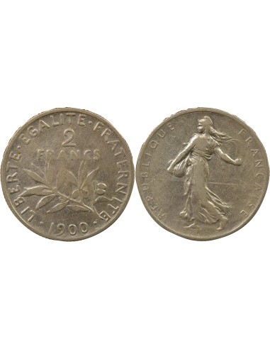 Semeuse 2 francs Argent 1900 A Paris