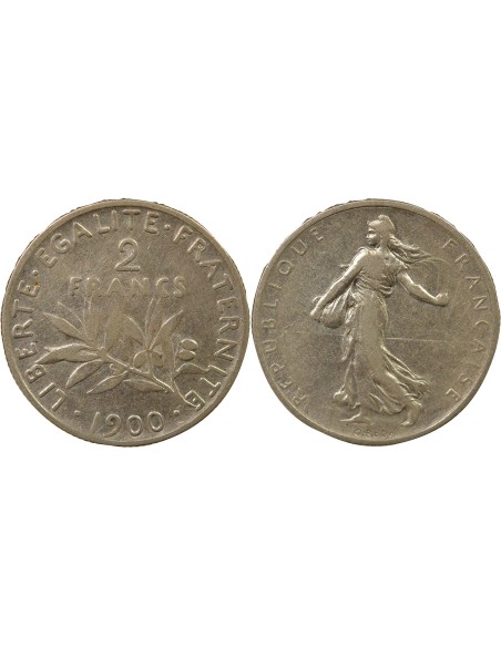 Semeuse 2 francs Argent 1900 A Paris