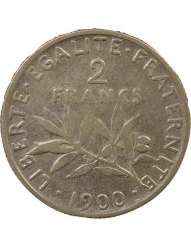 Semeuse 2 francs Argent 1900 A Paris