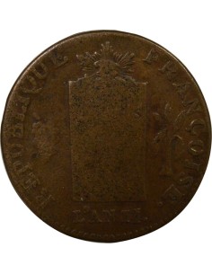 A la Balance 2 sols Cuivre 1793 AA Metz 2