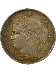 avec Légende 5 francs Argent 1870 A - Paris 2