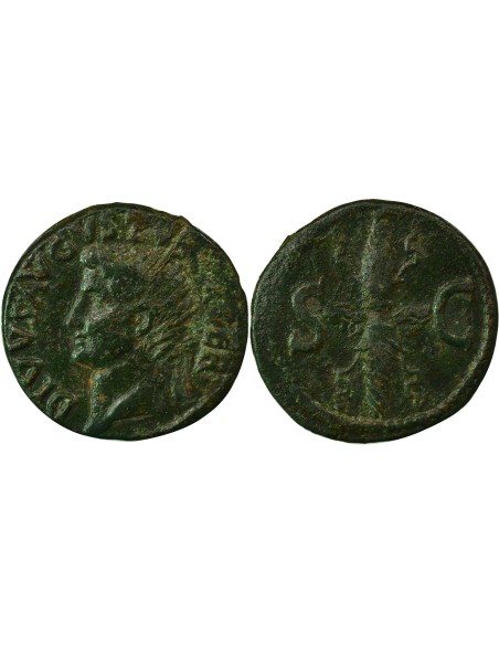 Rome Empire Auguste Foudre 1 as Cuivre 34-37 R Rome