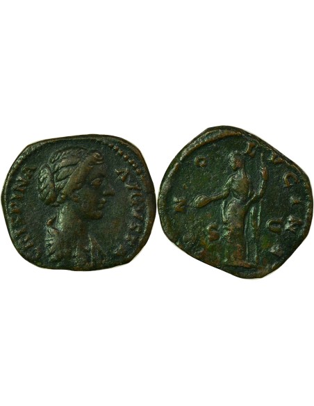 Rome Empire Crispine Junon Lucine 1 as Cuivre 180-182 R Rome
