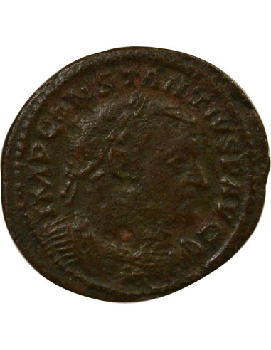 Rome Empire Constance Ier Chlore Génie du Peuple Romain 1 ae Cuivre 305-306 Trèves