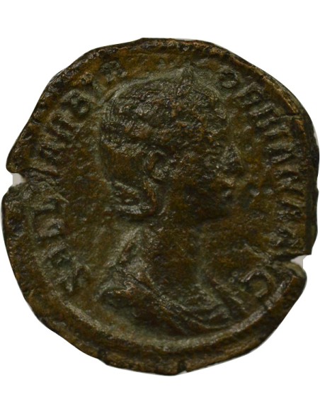 Rome Empire Orbiane Concordia assise 1 sesterce Cuivre 225 R Rome