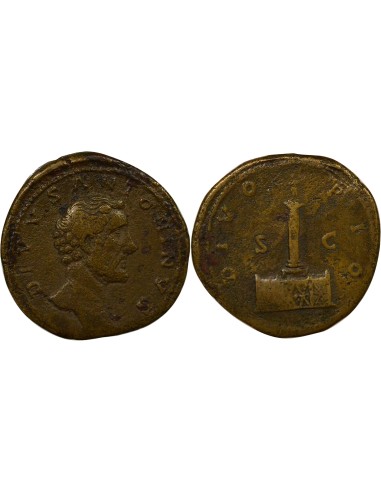 Rome Empire Antonin le Pieux Colonne antonine 1 sesterce Laiton 162 R Rome