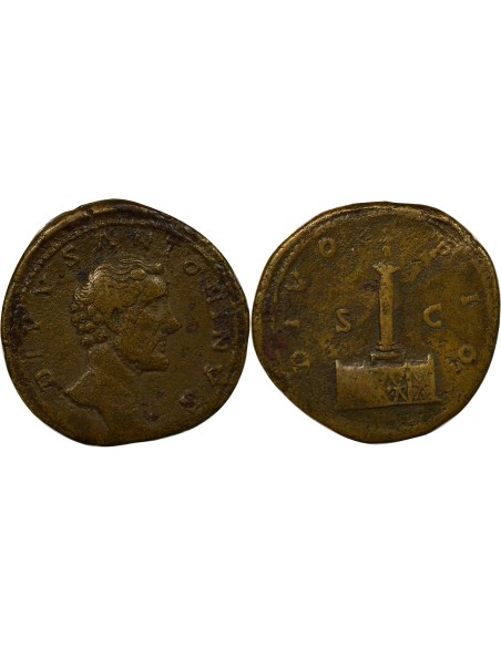 Rome Empire Antonin le Pieux Colonne antonine 1 sesterce Laiton 162 R Rome