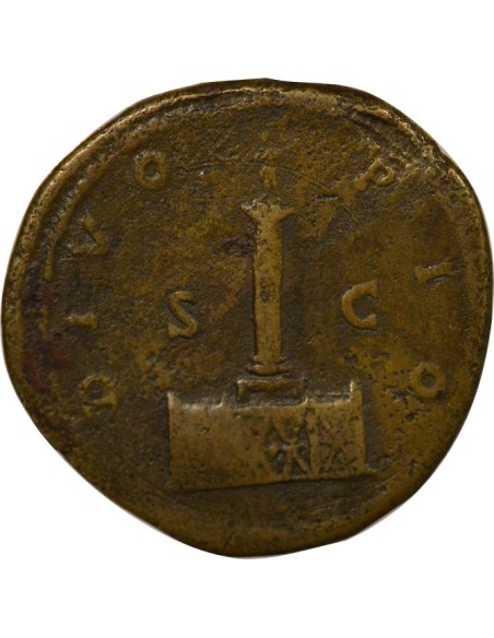 Rome Empire Antonin le Pieux Colonne antonine 1 sesterce Laiton 162 R Rome