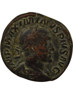 Rome Empire Maximin Ier le Thrace Pax debout 1 sesterce Cuivre 235 R Rome 2