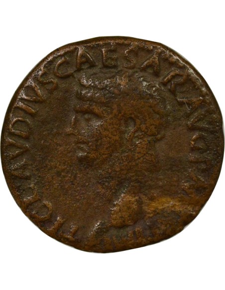 Rome Empire Claude Constantia debout 1 as Cuivre 50-54 R Rome