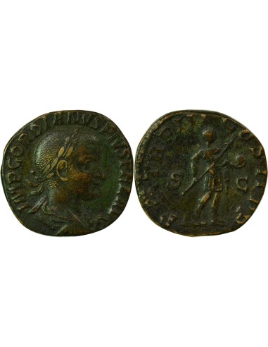 Rome Empire Gordien III Empereur debout 1 sesterce Cuivre 240 R Rome