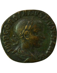 Rome Empire Gordien III Empereur debout 1 sesterce Cuivre 240 R Rome 2