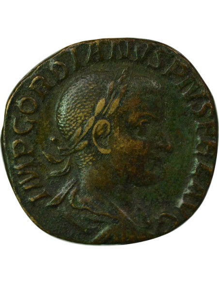 Rome Empire Gordien III Empereur debout 1 sesterce Cuivre 240 R Rome