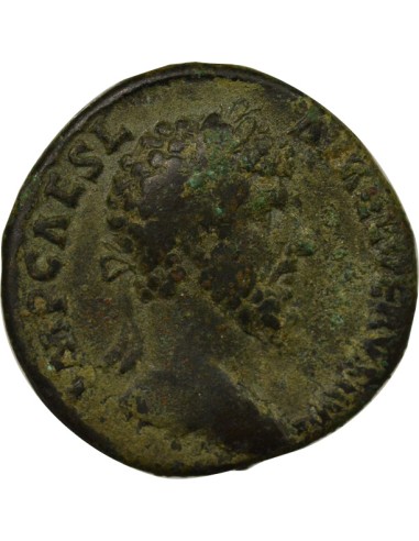 Rome Empire Lucius Verus Concorde des Augustes 1 sesterce Laiton 161 R Rome
