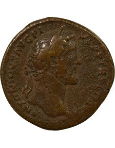 Rome Empire Antonin le Pieux Ops assise 1 sesterce Laiton 142 R Rome 2