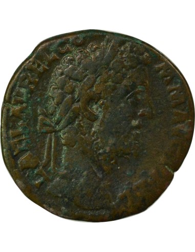 Rome Empire Commode Pietas assise 1 sesterce Laiton 192 R Rome