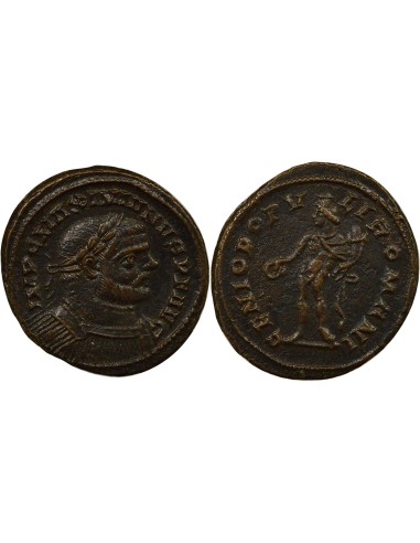 Rome Empire Maximien Hercule Génie du Peuple Romainj 1 ae Cuivre 297-303 Londres