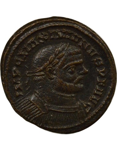 Rome Empire Maximien Hercule Génie du Peuple Romainj 1 ae Cuivre 297-303 Londres