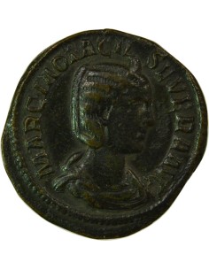 Rome Empire Otacilia Severa Concordia assise 1 sesterce Cuivre 246 R Rome 2