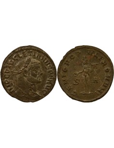 Rome Empire Dioclétien Génie du Peuple Romain 1 ae Bronze 294-295 Siscia