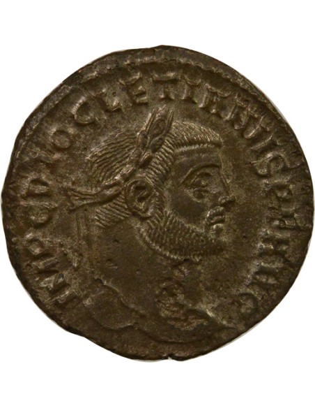 Rome Empire Dioclétien Génie du Peuple Romain 1 ae Bronze 294-295 Siscia