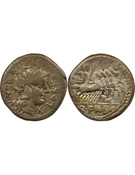 République Romaine Quintus Fabius Labeo Gens Fabia - Denier Argent - 124 Av JC Rome 1 denier Argent 124 Av JC