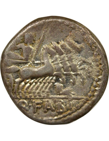 République Romaine Quintus Fabius Labeo Gens Fabia - Denier Argent - 124 Av JC Rome 1 denier Argent 124 Av JC
