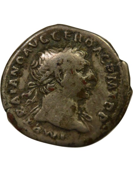 Rome Empire Trajan Aequitas debout 1 denier Argent 108 R Rome