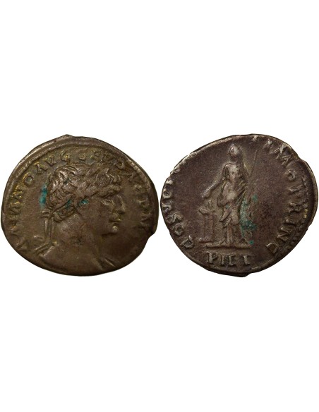 Rome Empire Trajan Pietas debout 1 denier Argent 111 R Rome