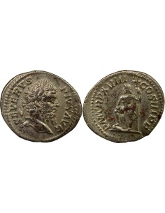 Rome Empire Septime Sévère Neptune 1 denier Argent 204 R Rome