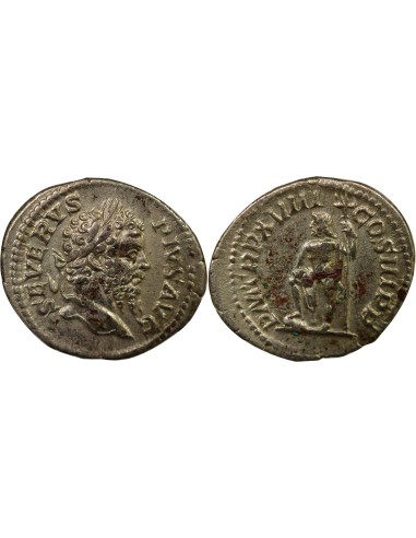 Rome Empire Septime Sévère Neptune 1 denier Argent 204 R Rome