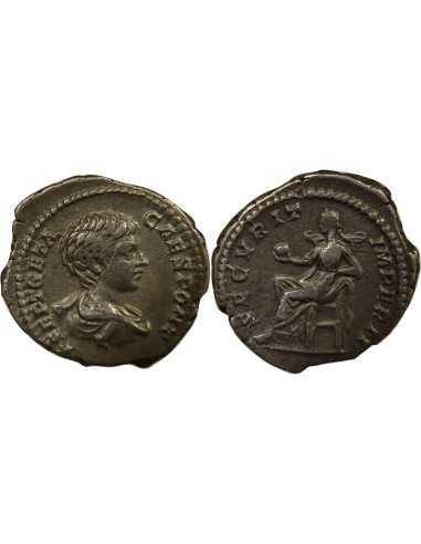 Rome Empire Geta Securitas assise 1 denier Argent 202 R Rome