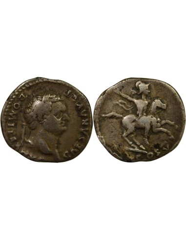 Rome Empire Domitien Cavalier 1 denier Argent 77 R Rome
