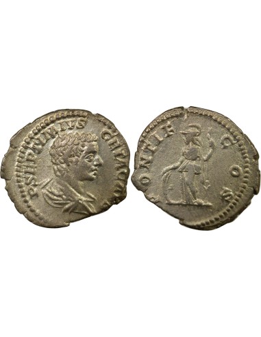 Rome Empire Geta Minerve 1 denier Argent 207 R Rome