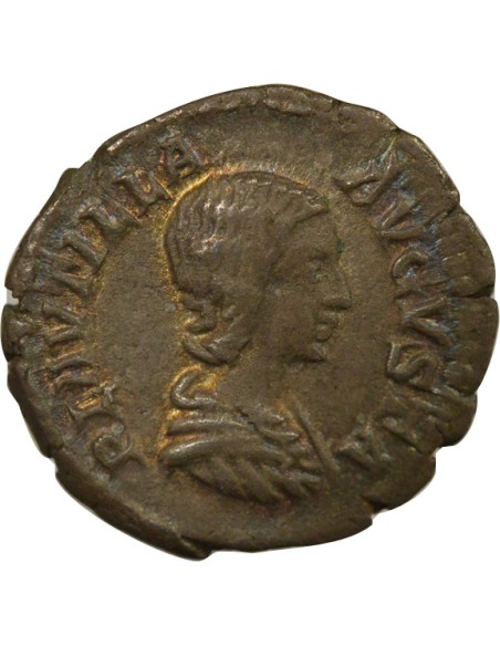 Rome Empire Plautille Pietas 1 denier Argent 203 R Rome