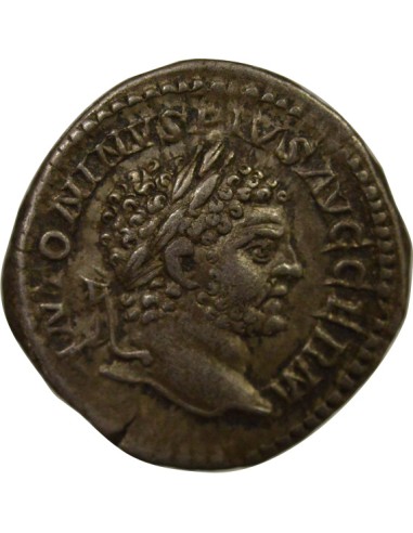 Rome Empire Caracalla Jupiter assis 1 denier Argent 216 R Rome