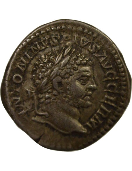 Rome Empire Caracalla Jupiter assis 1 denier Argent 216 R Rome