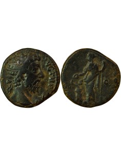 Rome Empire Marc Aurèle Salus 1 dupondius Cuivre 171 R Rome