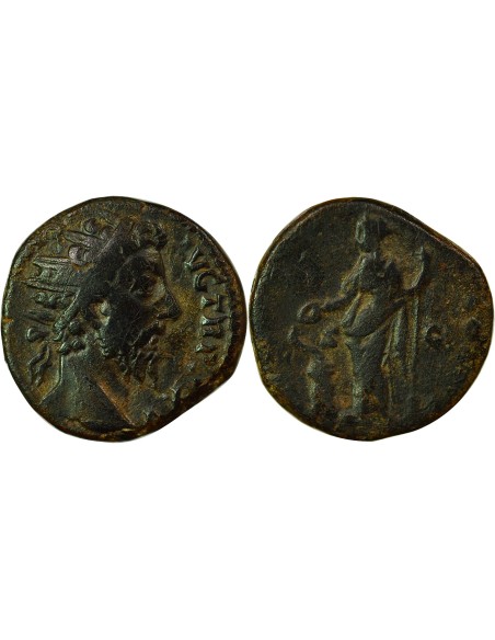 Rome Empire Marc Aurèle Salus 1 dupondius Cuivre 171 R Rome