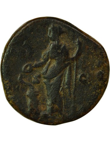 Rome Empire Marc Aurèle Salus 1 dupondius Cuivre 171 R Rome