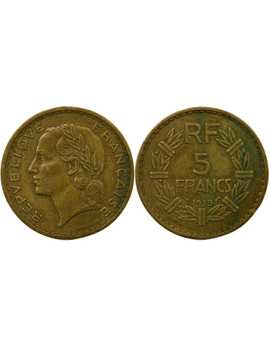 Lavrillier 5 francs Bronze-Alu 1939 A Paris