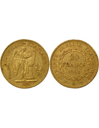 IIe République 20 francs Or 1848 A - Paris