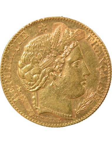 IIIe République 10 francs Or 1896 A - Paris