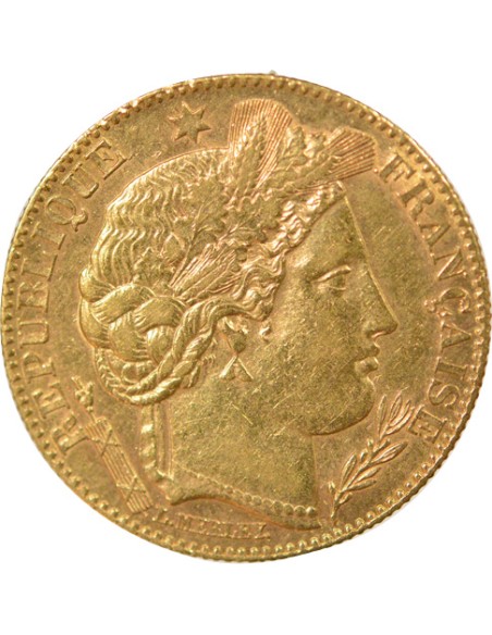 IIIe République 10 francs Or 1896 A - Paris