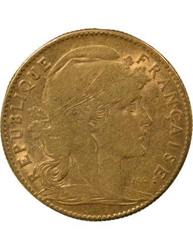Coq 10 francs Or 1907 A Paris