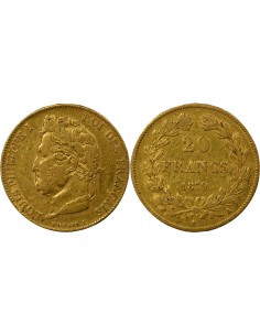 Louis-Philippe Ier Domard 20 francs Or 1839 A - Paris