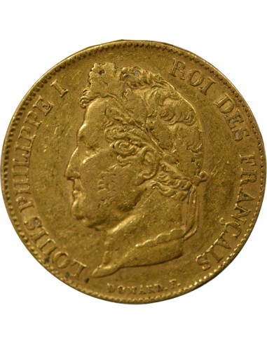 Louis-Philippe Ier Domard 20 francs Or 1839 A - Paris
